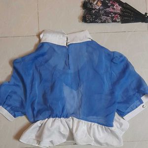 Ruffle Cosplay Crop Top