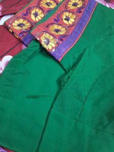 Green Floral Saree