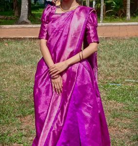 Purple Saree