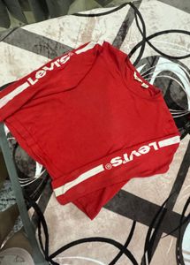 Red Levi's Long Sleeve Top