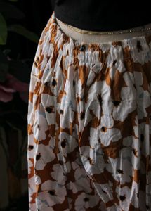 Floral Print Adjustable Pants
