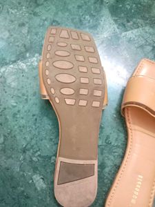 Tan Colour Flat Slippers