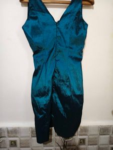 Elegant Teal Party Dress Size Extra Small