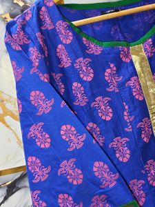 GLOBUS Blue Printed Kurta