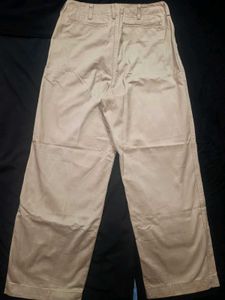 AMERICAN HOLIC Beige Cotton pants relaxed-fit