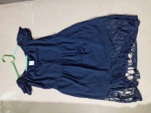 Navy Off-Shoulder Dress