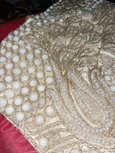 Embroidered Pearl Embellished Blouse