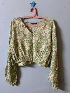 Floral Print Crop Top