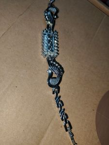 Sliver Bracelet Little Peacock On Sides