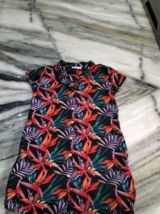 Tropical Print Dress