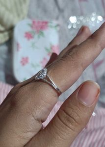 Real Silver Love Ring