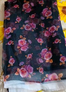 Floral Print Saree
