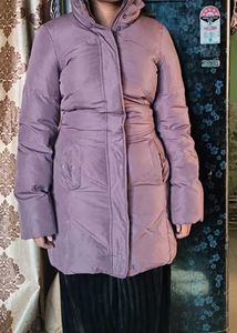 Long Winter Overcoat Style Puffer Jacket
