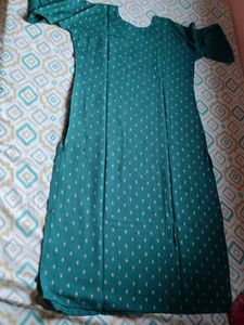 Teal Embellished Kurti