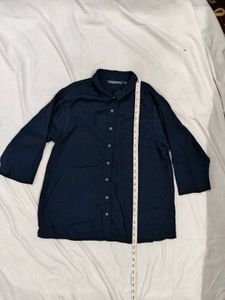 Navy Button-Down Shirt