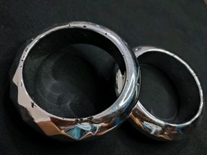 PRICE DROP 🔴 Silver Bangles Combo