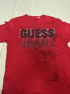 Guess Red Half Sleeve T-shirt For Men