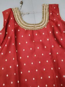 Patiyala Slwar Kurta With Duptta .. Maroon &amp;cream