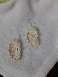 Crochet Half moon Earrings