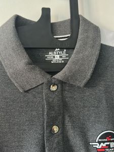 Alstyle Racing Polo Shirt - Grey XL