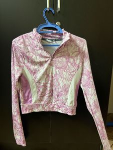 Printed Cropped Jacket