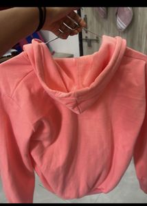 Peach Zip-Up Hoodie