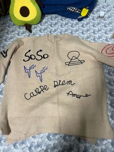 Graphic Print Sweater