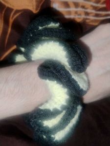 handmade crochet scrunchie