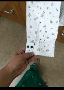 Floral Print White Casual Shirt