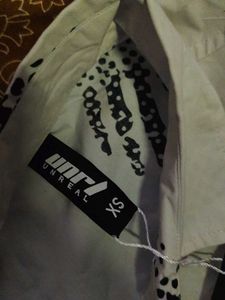 Skeleton Print Button-Down Shirt