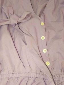 Chic Lavender Peplum Top