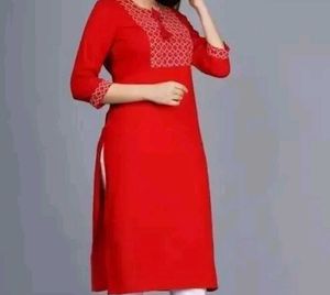 Elegant Red Kurta