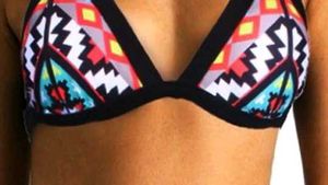 Colorful Pattern Bikini Top