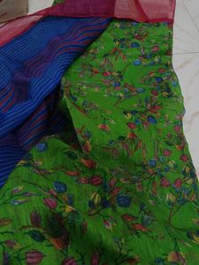 Green Pink Saree