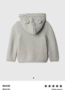 GAP Kids Bear Hoodie Cardigan