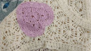 Crochet Flower Heart Vest