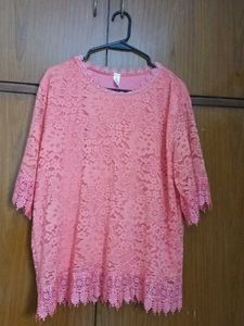 Pink Lace Top
