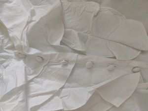 Ruffled White Blouse