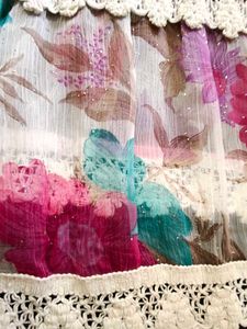 🌸Bohemian Floral Crochet Maxi Skirt🌸