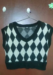 Argyle Knit Vest