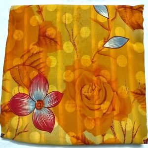 Yellow Floral Saree