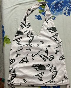 Backless White Top