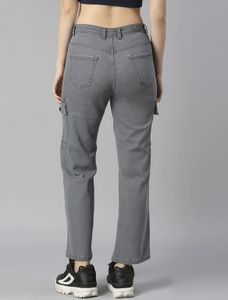 Grey Cargo Jeans