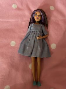 Doll with blue dress