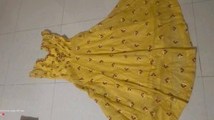 Elegant Yellow Ethnic Gown