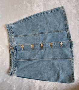 Denim Mini Skirt