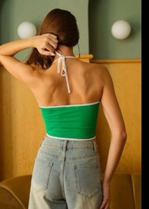 Summery Green Halter Top!