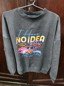 Nuon Grey Oversized Sweatshirt