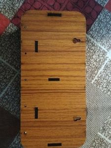 Wooden Key Holder - 'Jai Shri Radhe'