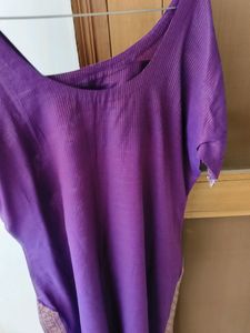 Ghunghroo Shiny Purple Kurta